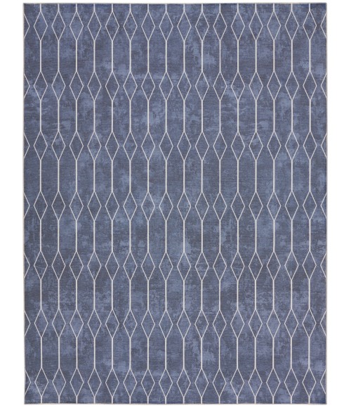Nourison Machine Washable Series 1 Navy Rug SR107 9 ft. X 12 ft. Rect. - Rugs Town Nourison Machine Washable Series 1 Navy SR107 9 ft. X 12 ft. Rect. Rug