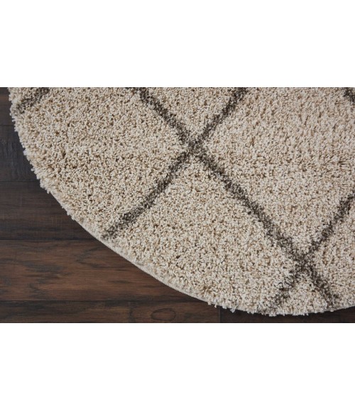 Nourison Brisbane Round Area Rug BRI03-Cream