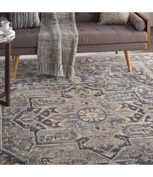 Nourison MOROCCAN CELEBRATION Area Rug kathy ireland Home Moroccan Celebration Area Rug KI381-Navy
