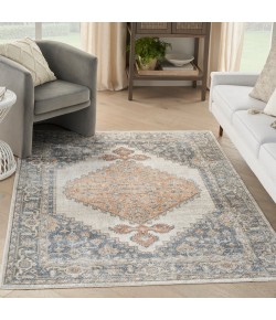 Nourison Home Astra Machine Washable ASW11 Grey Gold 6 ft. 7 in. X 9 ft. Area Rug