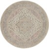 Nourison Tranquil(Traql) - Tra06 Ivory Pink Area Rug 5 ft. 3 X Round