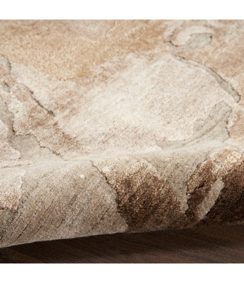 Nourison Silk Shadows Beige Silver SHA24 4 ft. X 6 ft. Rect. Rug