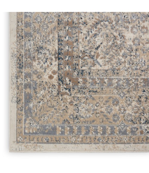 kathy ireland Home Malta Area Rug MAI01-Ivory/Blue