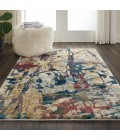 Nourison Fusion Area Rug FSS10-Cream/Multicolor
