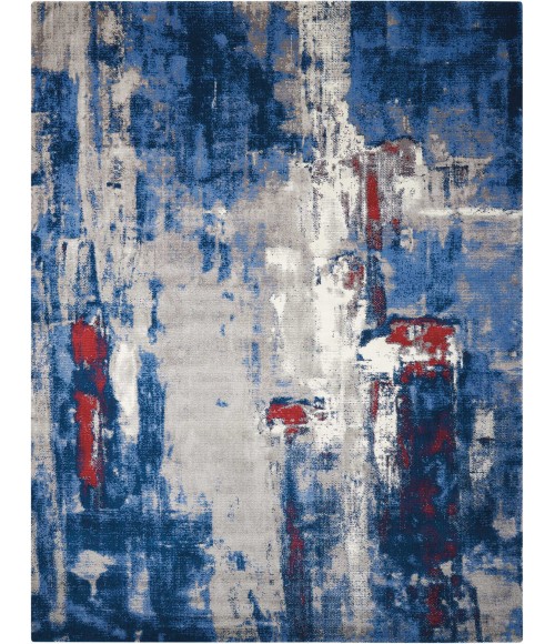 Nourison Twilight Area Rug TWI20 Grey/Blue 5'6" x 8'