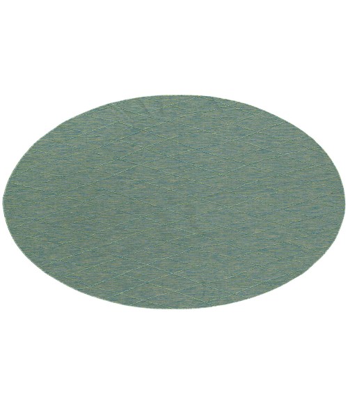Nourison Practical Solutions Blue Green PSL01 8 ft. Round Rug