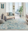 Nourison TRANQUIL Area Rug Nourison Tranquil Area Rug TRA03-Ivory/Turquoise