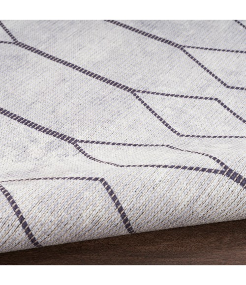 Nicole Curtis Machine Washable Series 1 Area Rug SR107 Ivory/Grey