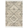 Nourison Oslo Shag Ivory/Grey OSL02 5 ft. X 8 ft. Rect. Rug
