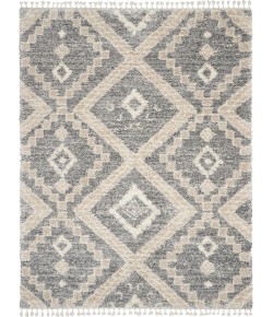 Nourison Home Oslo Shag OSL02 Grey/Ivory 7 ft. 10 in. X 10 ft. 6 in. Area Rug