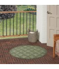 Nourison Home Easy Care Green NES01 4 ft. Round Rug