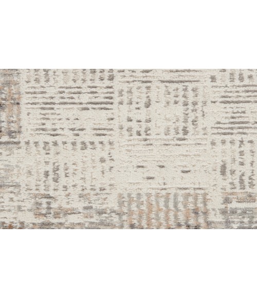 Nourison Elation Ivory Grey ETN05 2 ft. X 6 ft. Rectangle Rug