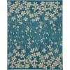 Nourison Tranquil(Traql) - Tra04 Turquoise Area Rug 8 ft. X 10 ft. Rectangle