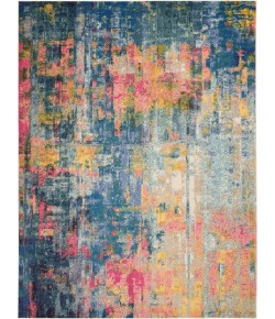 Nourison Celestial - Ces09 Blue Yellow Area Rug 10 ft. X 14 ft. Rectangle