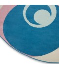 Nourison Grafix Round Area Rug GRF21-Blue Multi Colored