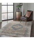 kathy ireland Home Malta Area Rug MAI11-Ivory/Blue
