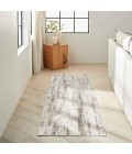 Calvin Klein CK022 Infinity Ivory Grey Blue IFN02 6 ft. X 9 ft. Rect. Rug