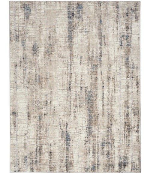 Calvin Klein CK022 Infinity Ivory Grey Blue IFN02 6 ft. X 9 ft. Rect. Rug
