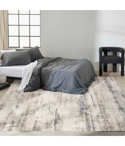 Calvin Klein CK022 Infinity IFN02 Ivory Grey Blue 9 ft. X 12 ft. Area Rug