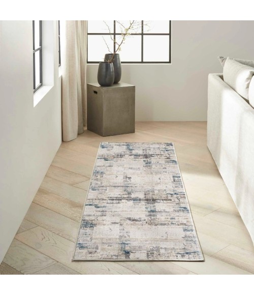 Calvin Klein CK022 Infinity Ivory Grey Blue IFN06 5 ft. X 7 ft. Rect. Rug