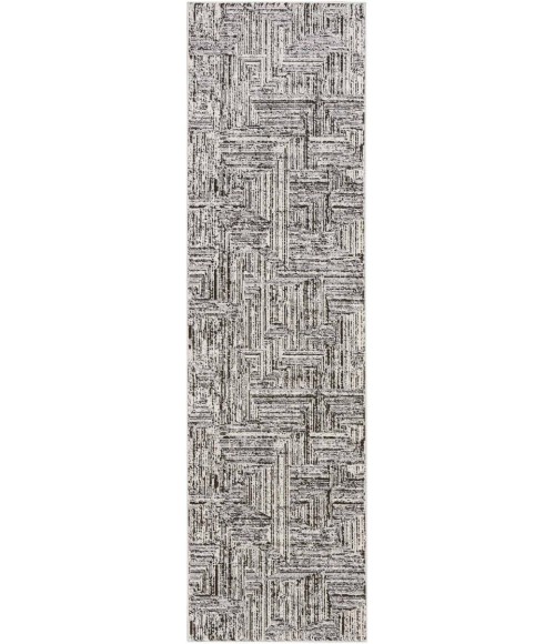 Calvin Klein CK024 Irradiant Cream Black IRR01 8 ft. X 10 ft. Rect. Rug