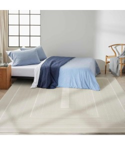 Calvin Klein CK024 Irradiant 2ft. 3in. x 7ft. 6in. Ivory Modern Indoor Rug