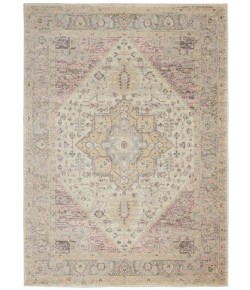 Nourison Tranquil(Traql) - Tra06 Ivory Pink Area Rug 4 ft. X 6 ft. Rectangle