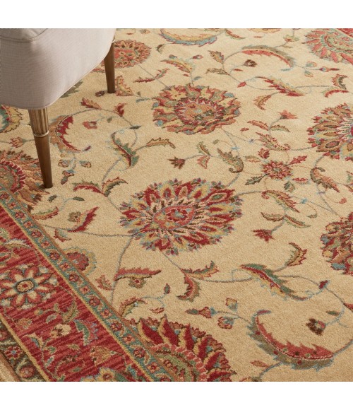 Nourison Living Treasures Area Rug LI04-Ivory/Red
