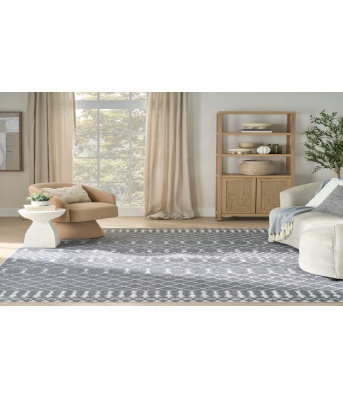 Nourison Astra Machine Washable Denim ASW10 6 ft. 7 in. X 9 ft. Rectangle Rug