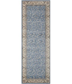 Nourison Somerset - St02 Light Blue Area Rug 2 ft. 3 X 8 ft. Rectangle