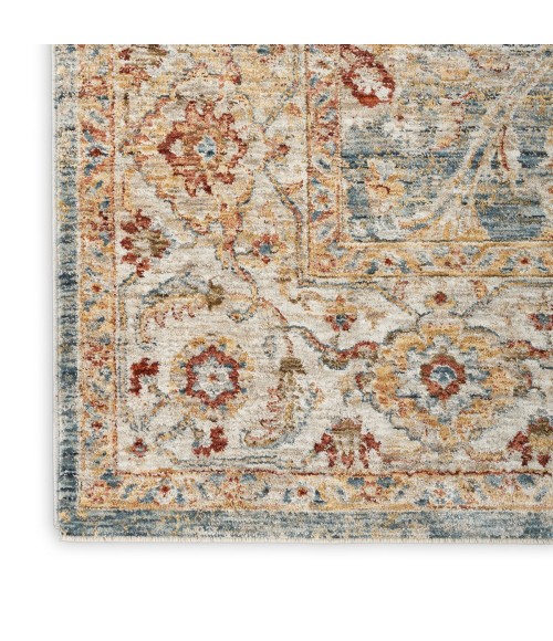 Nourison Sahar Blue Rug SHR03 8 ft. X 10 ft. Rect. - Rugs Town Nourison Sahar Blue SHR03 8 ft. X 10 ft. Rect. Rug