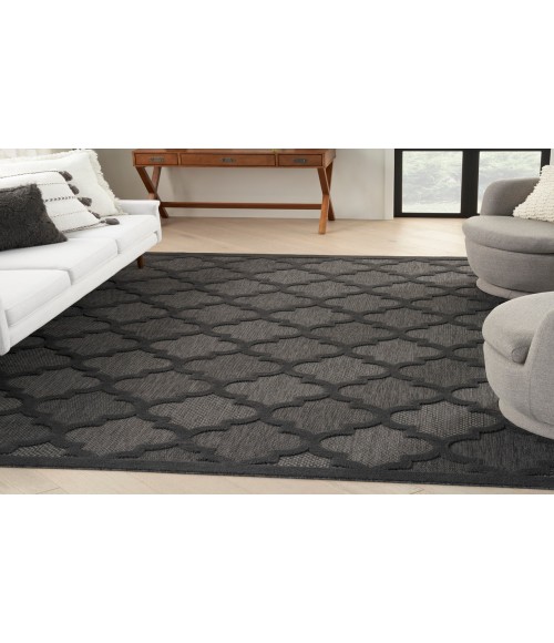 Nourison Easy Care Charcoal Black Rug NES01 10 ft. X 14 ft. Rectangle - Rugs Town Nourison Easy Care Charcoal Black NES01 10 ft. X 14 ft. Rectangle Rug
