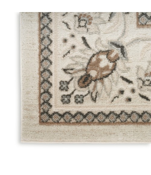 Nourison Serenity Home Ivory Mocha SRH02 2 ft. 2 in. X 6 ft. Rect. Rug