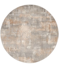 Calvin Klein Ck950 Rush - Ck951 Grey Beige Area Rug 6 ft. X Round