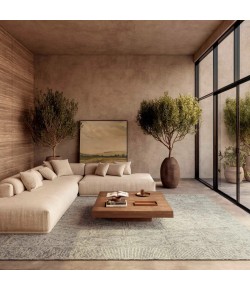 Nourison Colorado Ivory Grey Teal CLR04 8 ft. X 10 ft. Rect. Rug