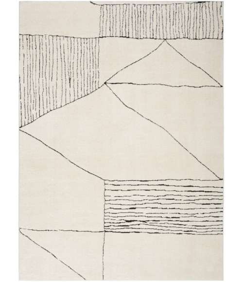 Nourison Modern Comfort Ivory Black Rug MNC02 4 ft. X 6 ft. Rect. - Rugs Town Nourison Modern Comfort Ivory Black MNC02 4 ft. X 6 ft. Rect. Rug
