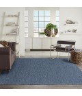 Nourison Washable Solutions Navy Blue WSL01 8 ft. X 10 ft. Rect. Rug