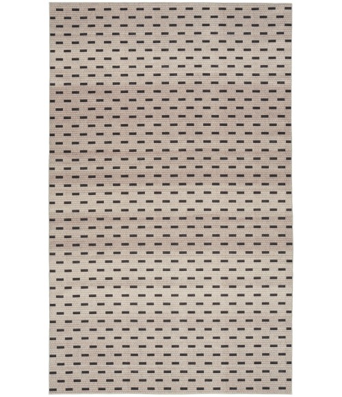 Nourison Nourison Washables Cream Black NWB12 4 ft. X 6 ft. Rectangle Rug