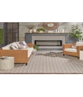Nourison Reversible Indoor Outdoor Grey RVB01 8 ft. X 10 ft. Rectangle Rug