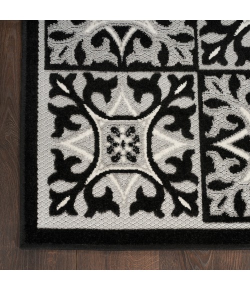 Nourison Aloha Area Rug Nourison Aloha Area Rug ALH34 Black White