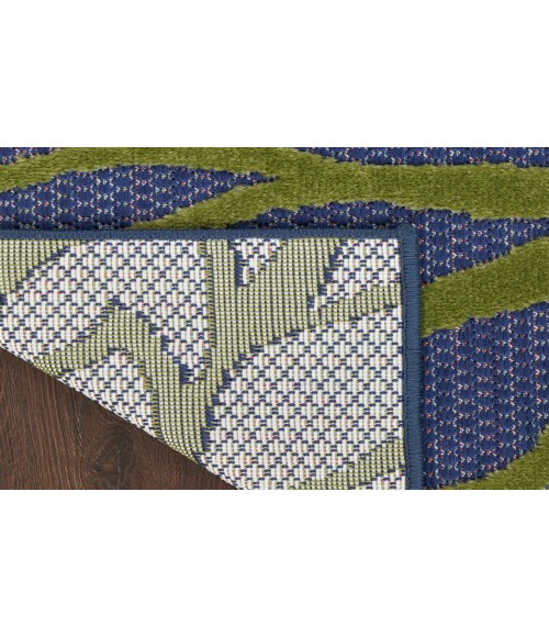 Nourison Aloha Navy Multicolor ALH05 2 ft. 3 in. X 8 ft. Rectangle Rug