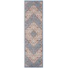 Nourison Elation - Etn08 Ivory Blue Area Rug 2 ft. 3 X 7 ft. 6 Rectangle