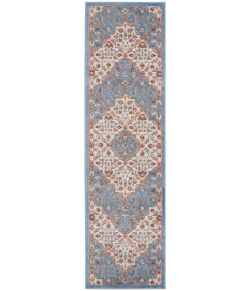 Nourison Elation Area Rug ETN08-Ivory Blue