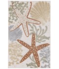 Nourison Aloha Ivory Multicolor ALH24 2 ft. 8 in. X 4 ft. Rectangle Rug