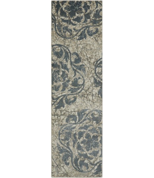 Nourison Maxell Runner Area Rug MAE10-Ivory/Blue