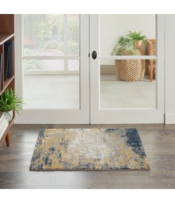 Nourison Twilight - Twi22 Navy Gold Area Rug 2 ft. X 3 ft. Rectangle