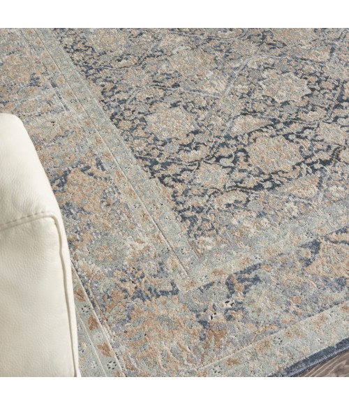 kathy ireland Home Malta Area Rug MAI09-Navy