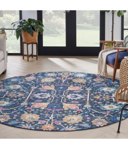 Nourison Passion - Psn01 Navy Area Rug 8 ft. X Round