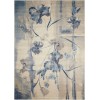 Nourison Somerset - St18 Ivory Blue Area Rug 3 ft. 6 X 5 ft. 6 Rectangle