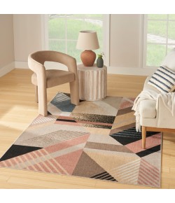 Nourison Home Washable Decor Multicolor WSD10 6 ft. 7 in. X 9 ft. Rectangle Rug